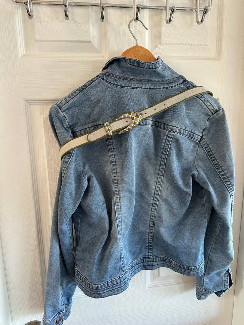 Vintage Leather & Suede w Enamel